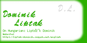 dominik liptak business card